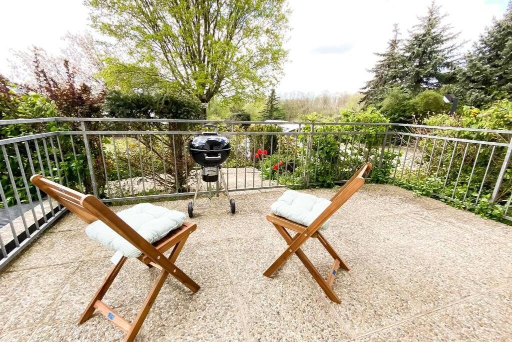 Apartment Am Auensee Mit Grosser Terrasse & Privat-Parkplatz Lipcse Kültér fotó